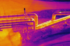 Infrarood-thermografis-stoomleiding